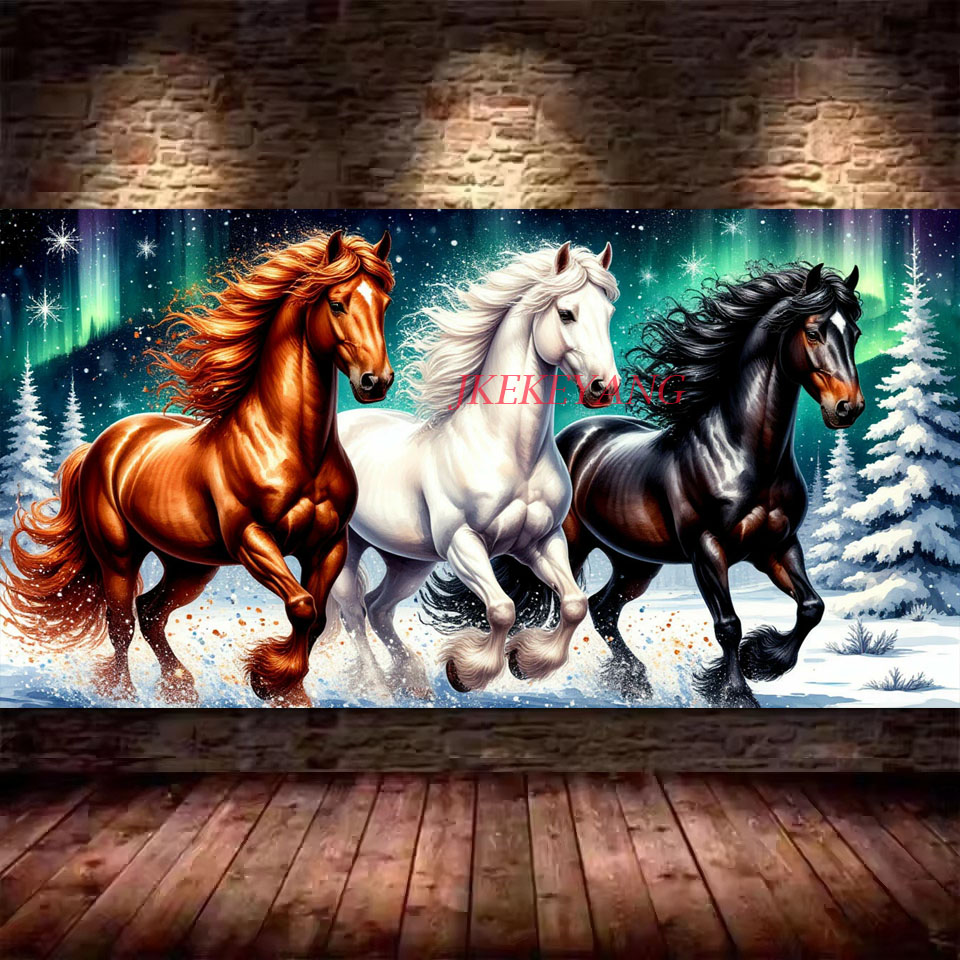 Beautiful Forest River Horse P - Photo Mosaic Print review and price